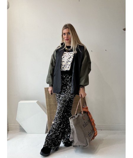 Pantalon Noir à Strass